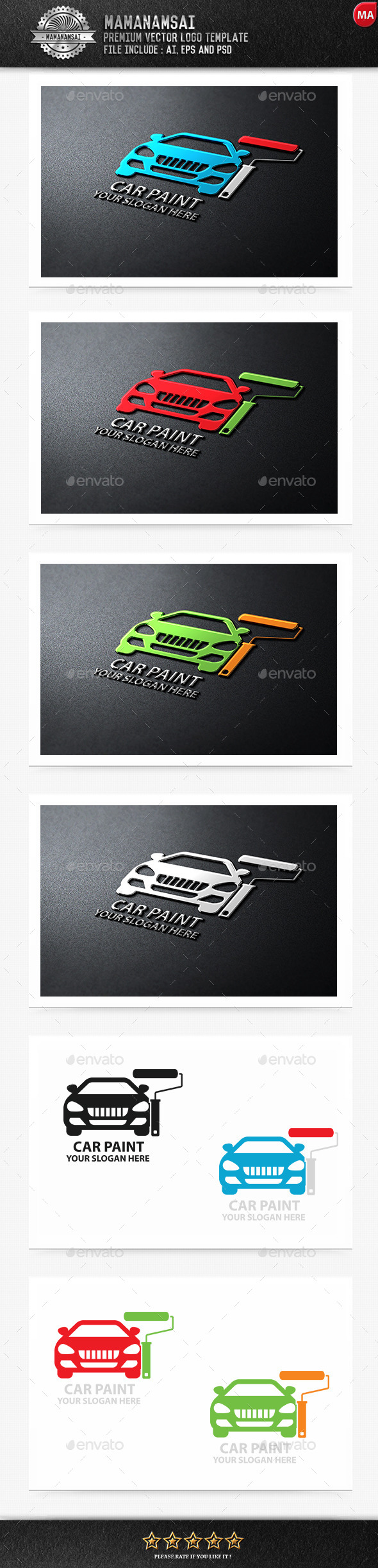 GraphicRiver Car Paint Logo 9554638 GraphicRiver Car Paint Logo 9554638