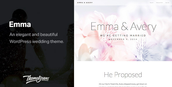 ThemeForest Emma Responsive Wedding WordPress Theme 9554887 ThemeForest Emma Responsive Wedding WordPress Theme 9554887