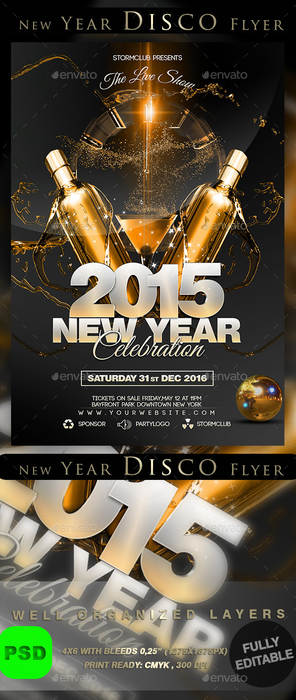 New Year Disco Flyer