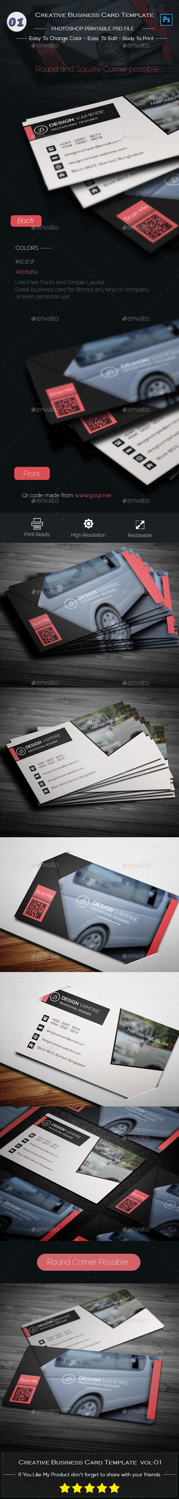 GraphicRiver Creative Business Card Template 9555093 GraphicRiver Creative Business Card Template 9555093