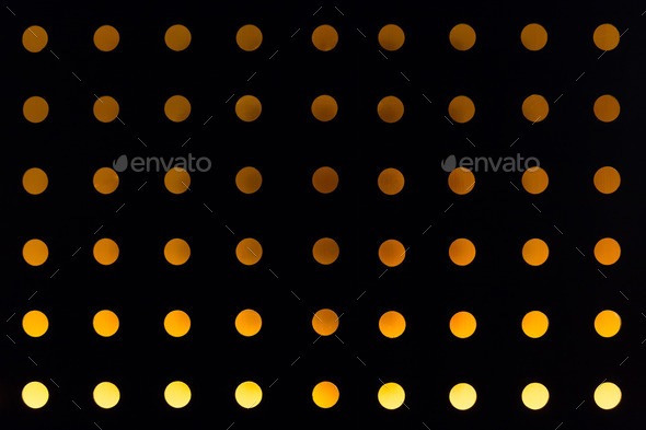 orange background of circle light decorated wall in nightclub (Misc) Photo Download