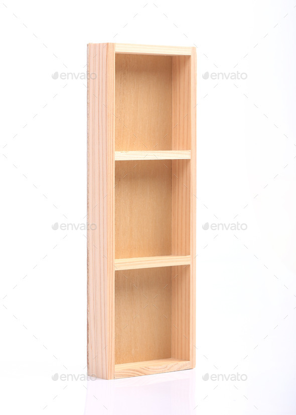 wood shelves isolated on white background (Misc) Photo Download