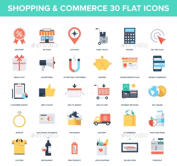GraphicRiver Shopping Icons 9555943 GraphicRiver Shopping Icons 9555943