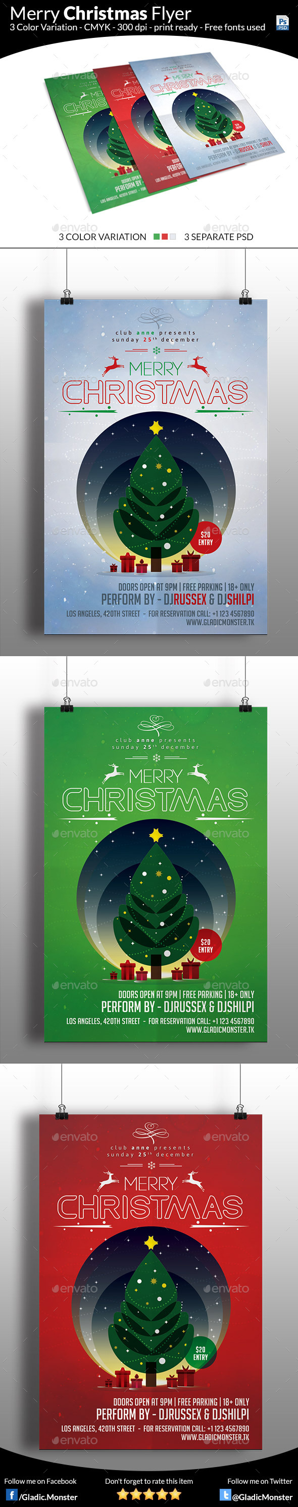 GraphicRiver Minimal Christmas Flyer 9557676 GraphicRiver Minimal Christmas Flyer 9557676
