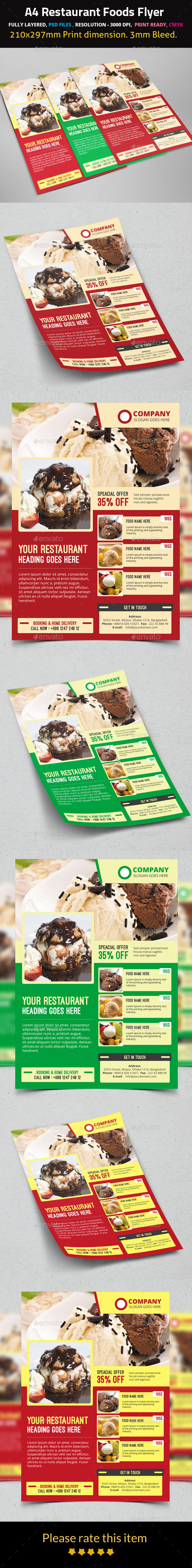  Restaurant Foods Flyer (Restaurant)