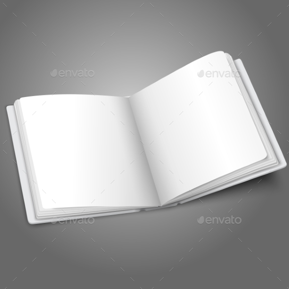 GraphicRiver Blank Open Book 9558811 GraphicRiver Blank Open Book 9558811