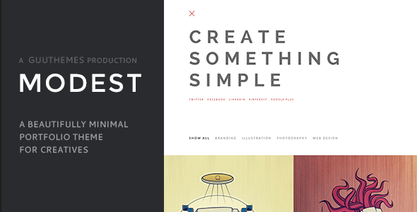 ThemeForest Modest Minimal portfolio theme for creatives 9492382 ThemeForest Modest Minimal portfolio theme for creatives 9492382