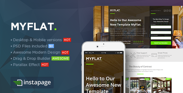 MYFLAT - Real Estate Instapage Template