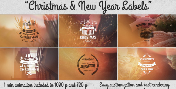 Christmas & New Year Labels Christmas & New Year Labels