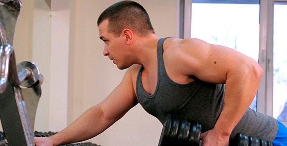 The Man Pulls The Dumbbell 2 The Man Pulls The Dumbbell 2