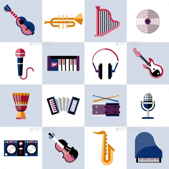 Musical Instruments Set (Objects)