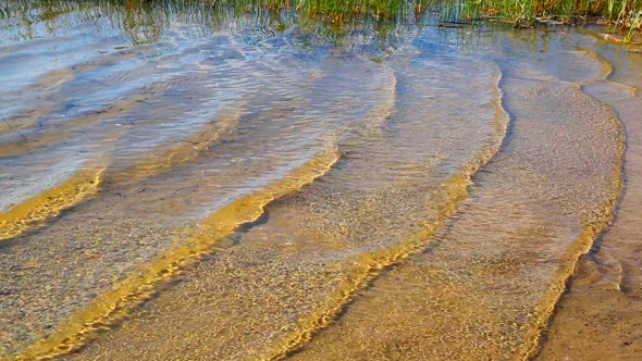 Shallow Of Lake With Sand Bottom Shallow Of Lake With Sand Bottom