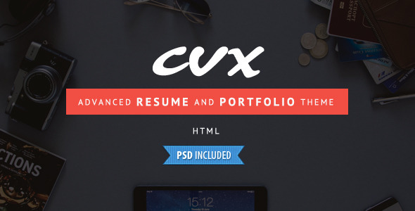 ThemeForest CVX Advanced Resume and Portfolio HTML Template 9521475 ThemeForest CVX Advanced Resume and Portfolio HTML Template 9521475