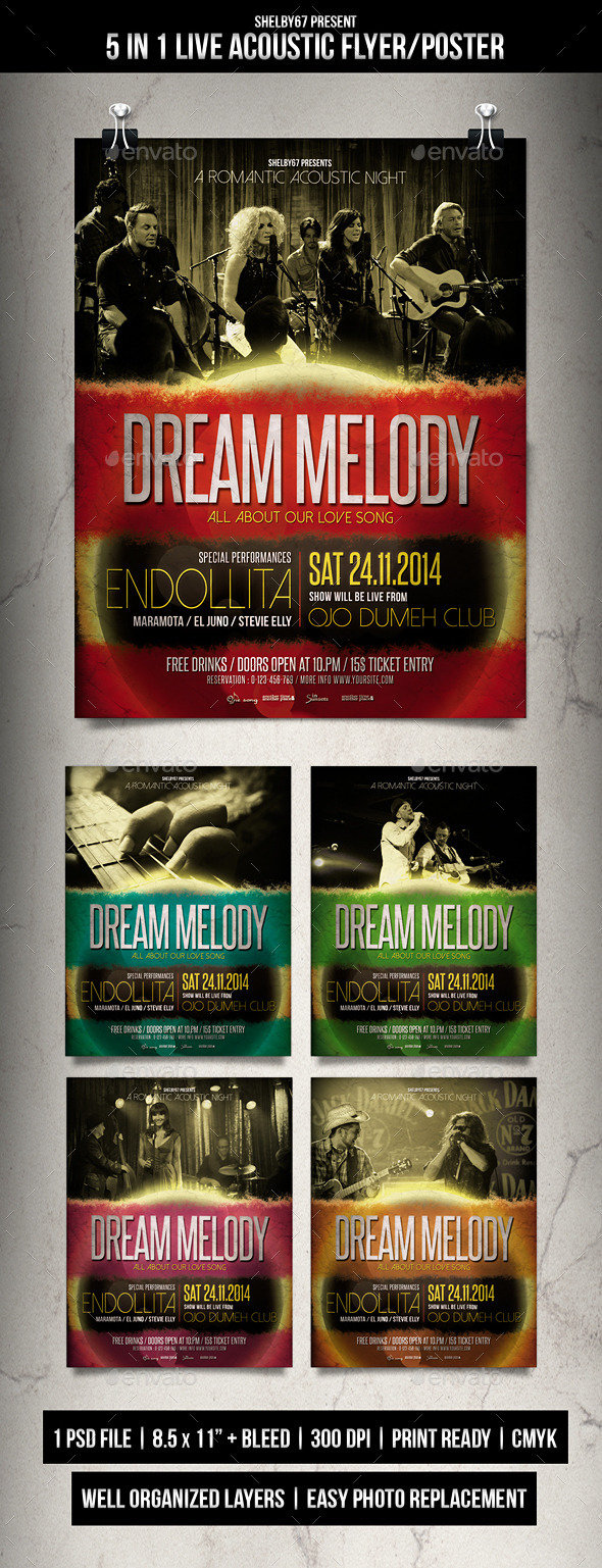 GraphicRiver Live Acoustic Flyer Templates 9562476 GraphicRiver Live Acoustic Flyer Templates 9562476