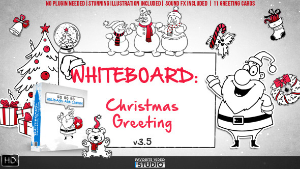 Holidays Whiteboard Greetings Pack 6078110 - shareDAE