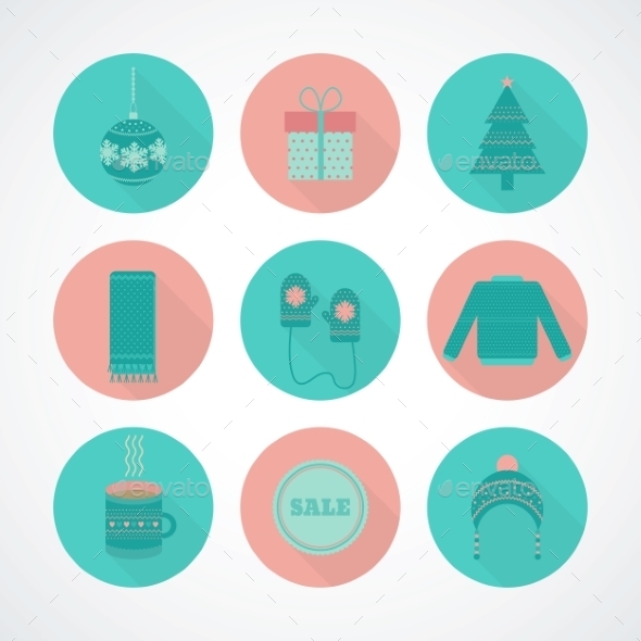 GraphicRiver Vector Set of Holiday Christmas 9562848 GraphicRiver Vector Set of Holiday Christmas 9562848