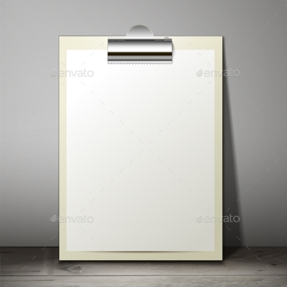 GraphicRiver Paper Sheet in a Clipboard of Standing 9564170 GraphicRiver Paper Sheet in a Clipboard of Standing 9564170