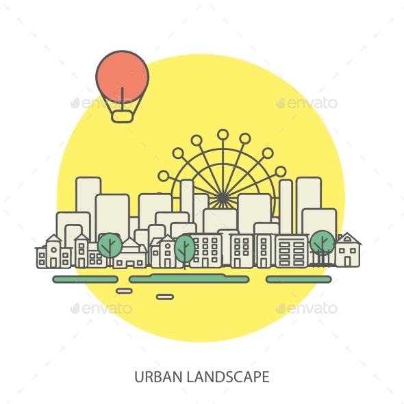 GraphicRiver Urban Landscape 9564210 GraphicRiver Urban Landscape 9564210
