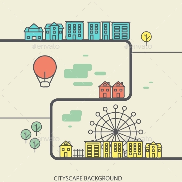 GraphicRiver Urban Landscape 9564212 GraphicRiver Urban Landscape 9564212