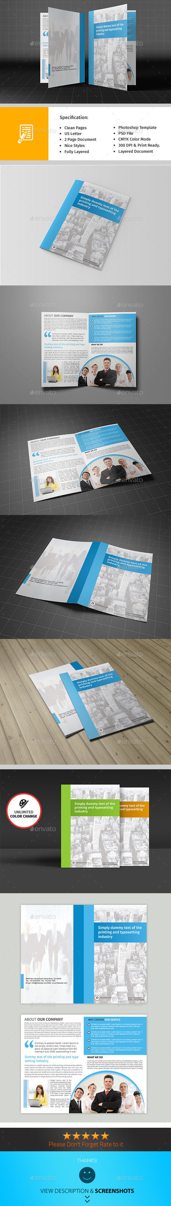 GraphicRiver Bifold Brochure Template 9571297 GraphicRiver Bifold Brochure Template 9571297