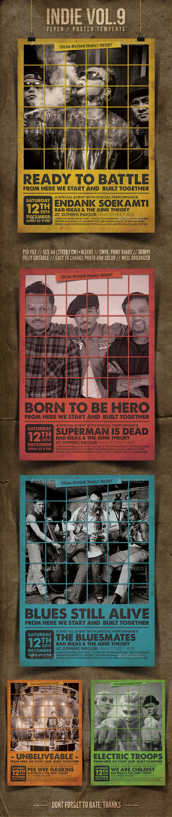 GraphicRiver Indie Flyer Template Vol.9 9571688 GraphicRiver Indie Flyer Template Vol.9 9571688