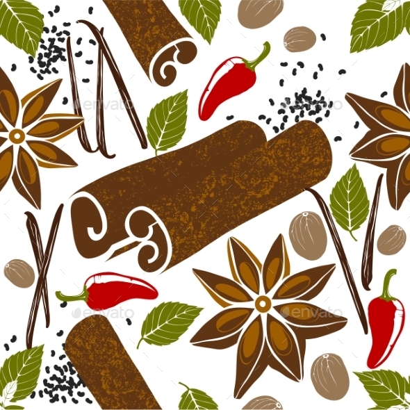 GraphicRiver Pattern with Spices 9571696 GraphicRiver Pattern with Spices 9571696