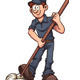 Cartoon Janitor - GraphicRiver Item for Sale
