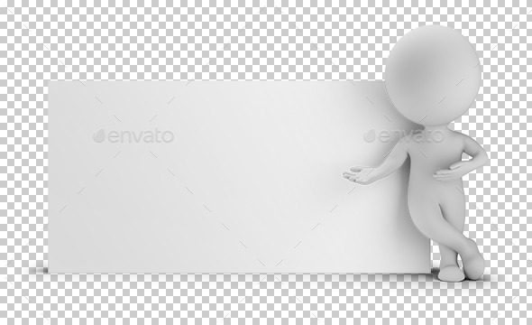 GraphicRiver 3D Small People Next to an Empty Board 9571896 GraphicRiver 3D Small People Next to an Empty Board 9571896