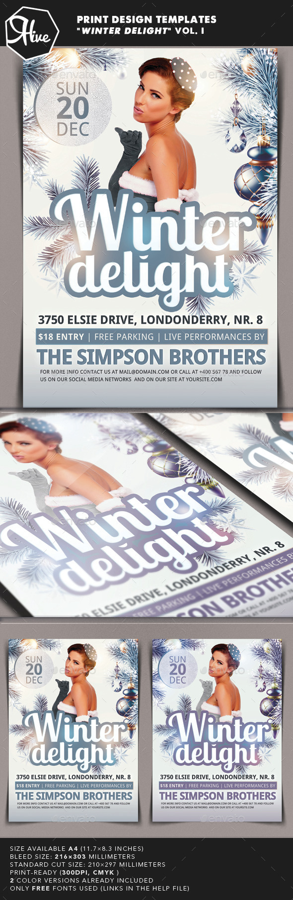 GraphicRiver Winter Delight Flyer 9572076 GraphicRiver Winter Delight Flyer 9572076