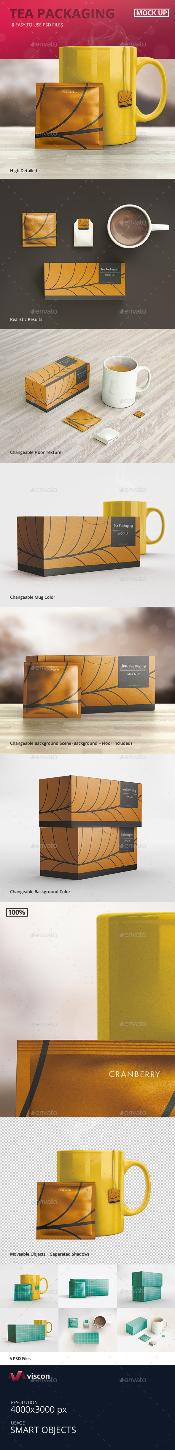 GraphicRiver Tea Packaging Mock-Ups 9572486 GraphicRiver Tea Packaging Mock-Ups 9572486