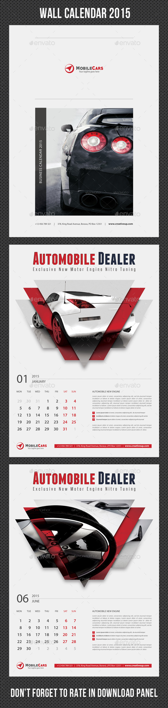 GraphicRiver Wall Calendar 2015 V19 9573355 GraphicRiver Wall Calendar 2015 V19 9573355