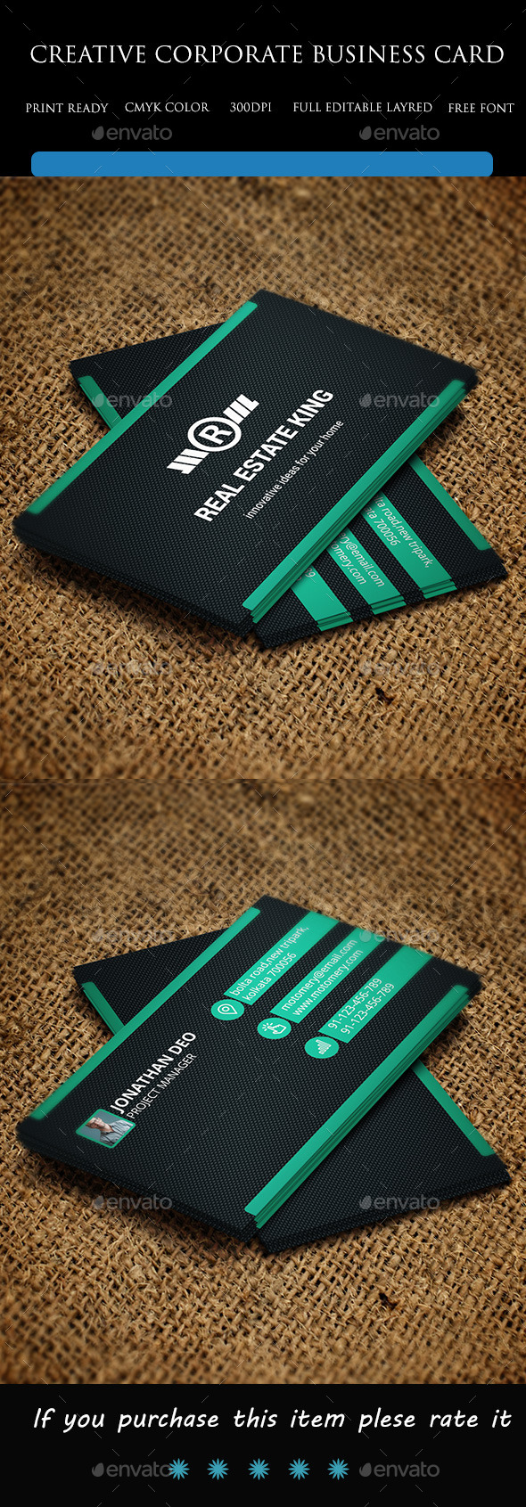 GraphicRiver Creative Corporate Business Card 9573500 GraphicRiver Creative Corporate Business Card 9573500