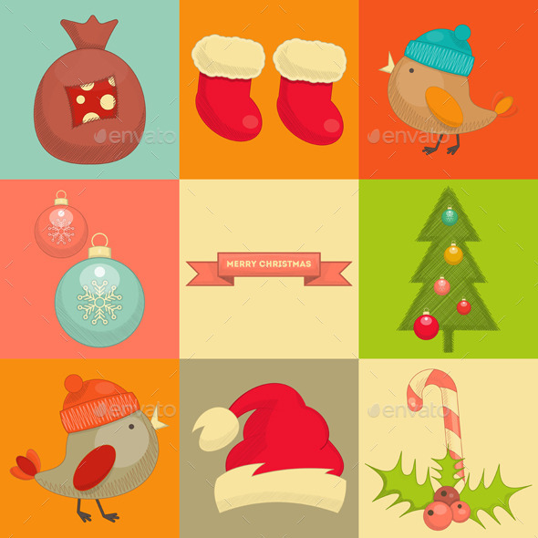 GraphicRiver Christmas Icons 9573768 GraphicRiver Christmas Icons 9573768