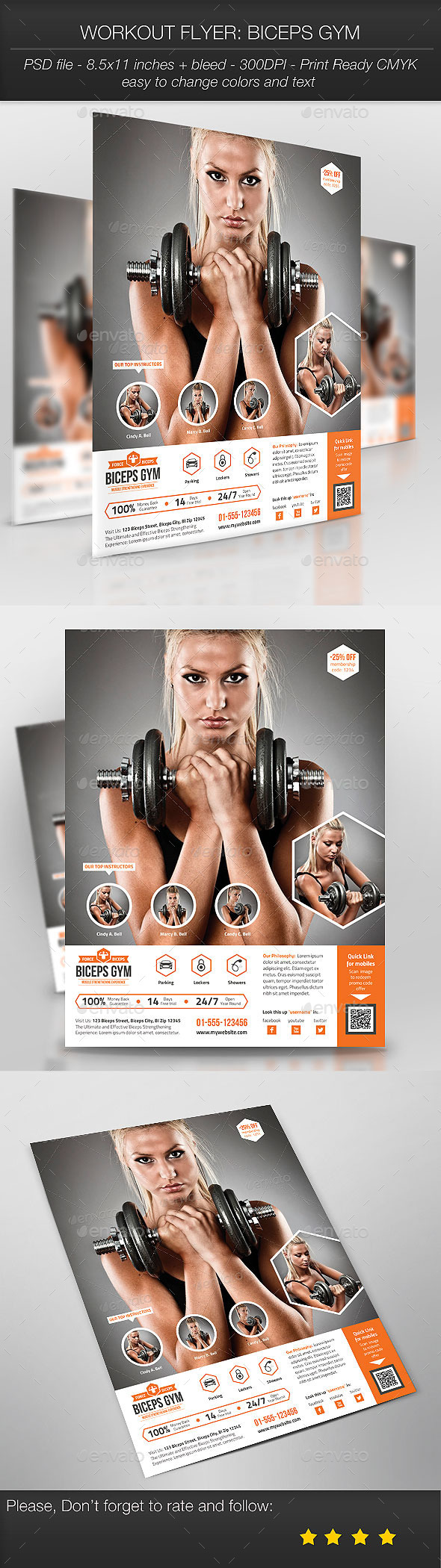 Workout Flyer: Biceps Gym