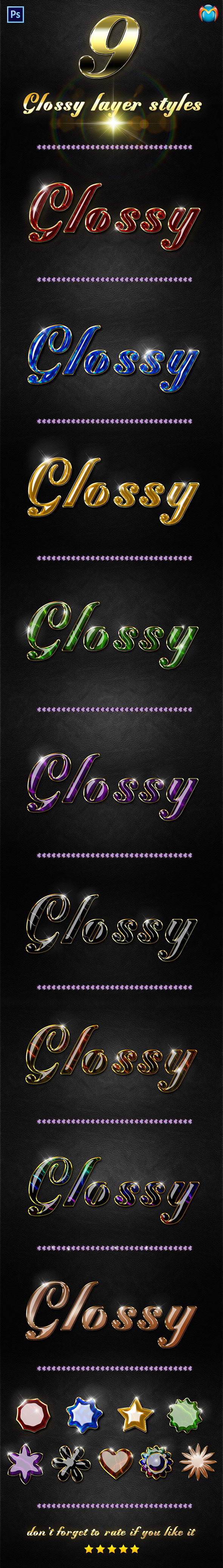 GraphicRiver Glossy Layer Styles V.3 9517318 GraphicRiver Glossy Layer Styles V.3 9517318