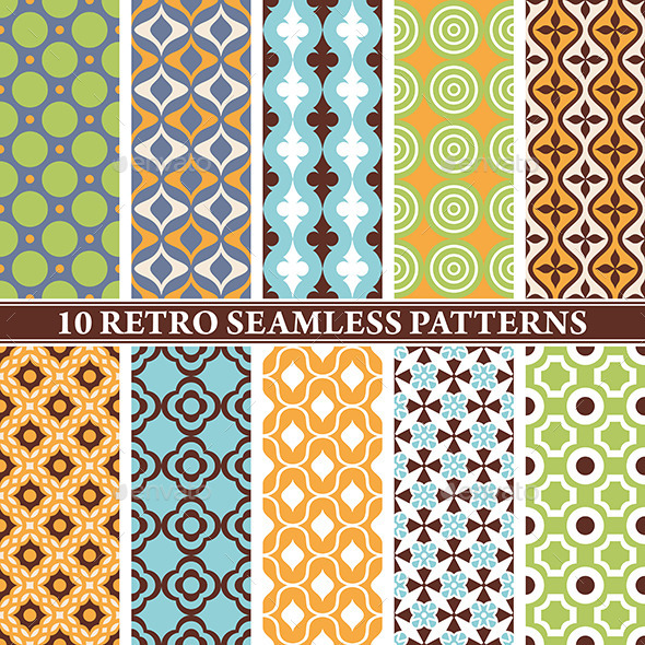 GraphicRiver Retro Seamless Patterns 9575676 GraphicRiver Retro Seamless Patterns 9575676