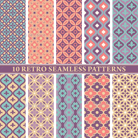 GraphicRiver Retro Seamless Patterns 9575702 GraphicRiver Retro Seamless Patterns 9575702