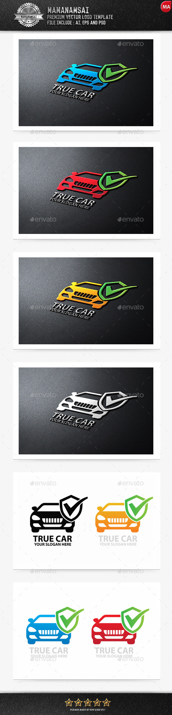 GraphicRiver True Car Logo 9575715 GraphicRiver True Car Logo 9575715