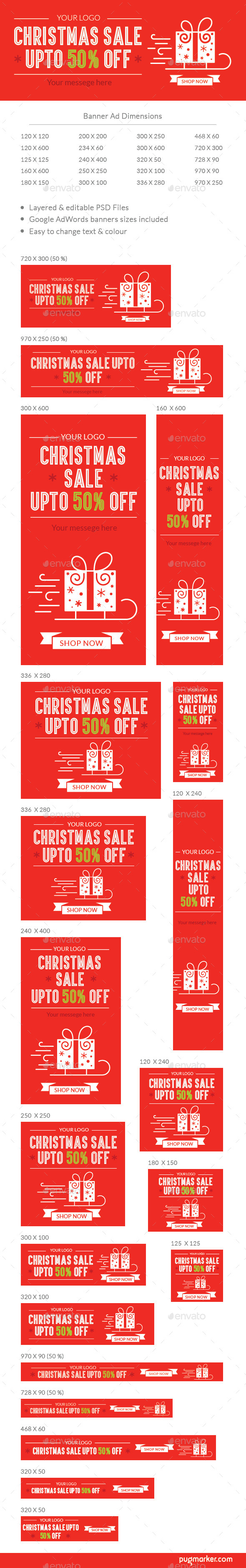 GraphicRiver Christmas Web Banner Ads 9576689 GraphicRiver Christmas Web Banner Ads 9576689