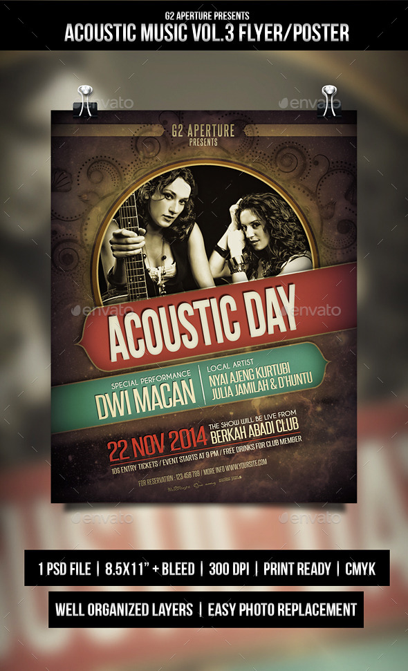 GraphicRiver Acoustic Music Flyer Poster Vol.3 9579024 GraphicRiver Acoustic Music Flyer Poster Vol.3 9579024