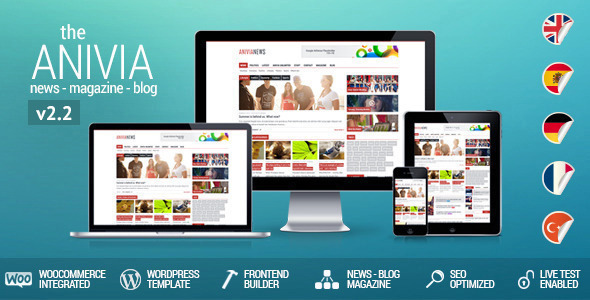 Anivia - News, Magazine, Blog Wordpress Templates