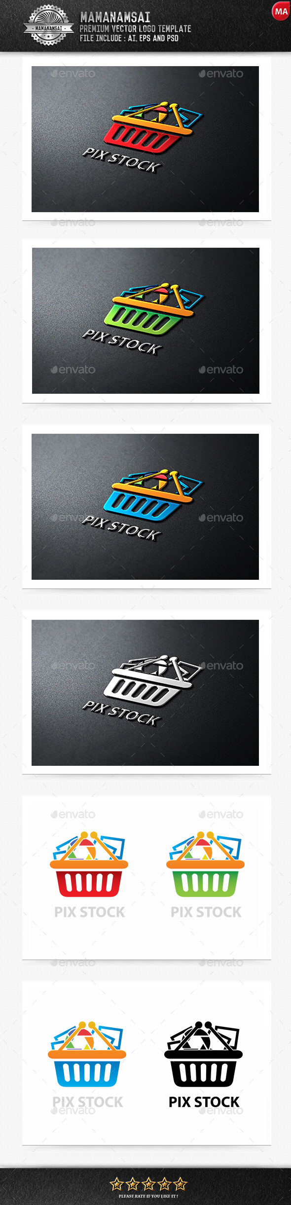 GraphicRiver Pix Stock Logo 9581235 GraphicRiver Pix Stock Logo 9581235