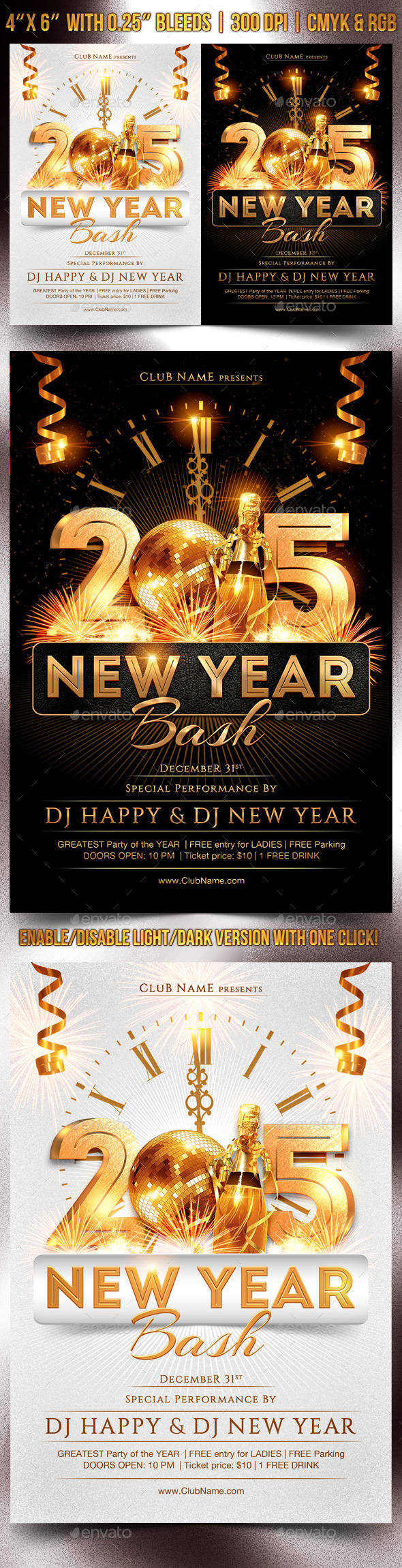 GraphicRiver New Year Bash Flyer Template 9582439 GraphicRiver New Year Bash Flyer Template 9582439