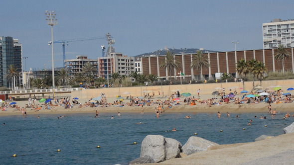 The Beach In Barcelona The Beach In Barcelona