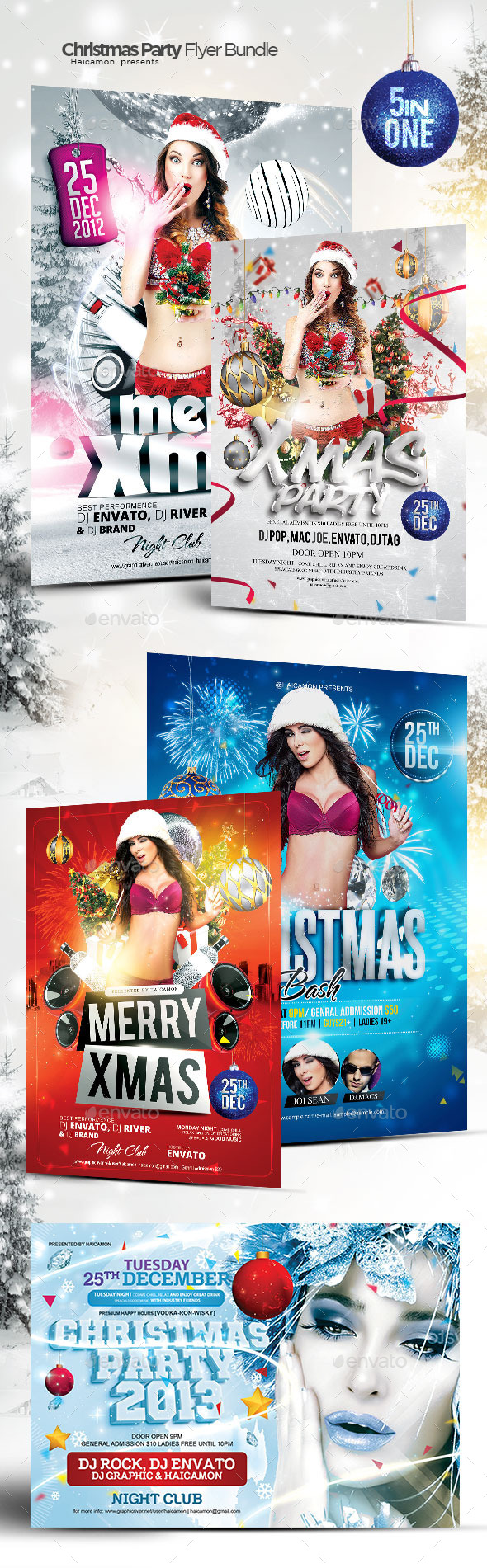 GraphicRiver Christmas Party Bundle 9585084 GraphicRiver Christmas Party Bundle 9585084