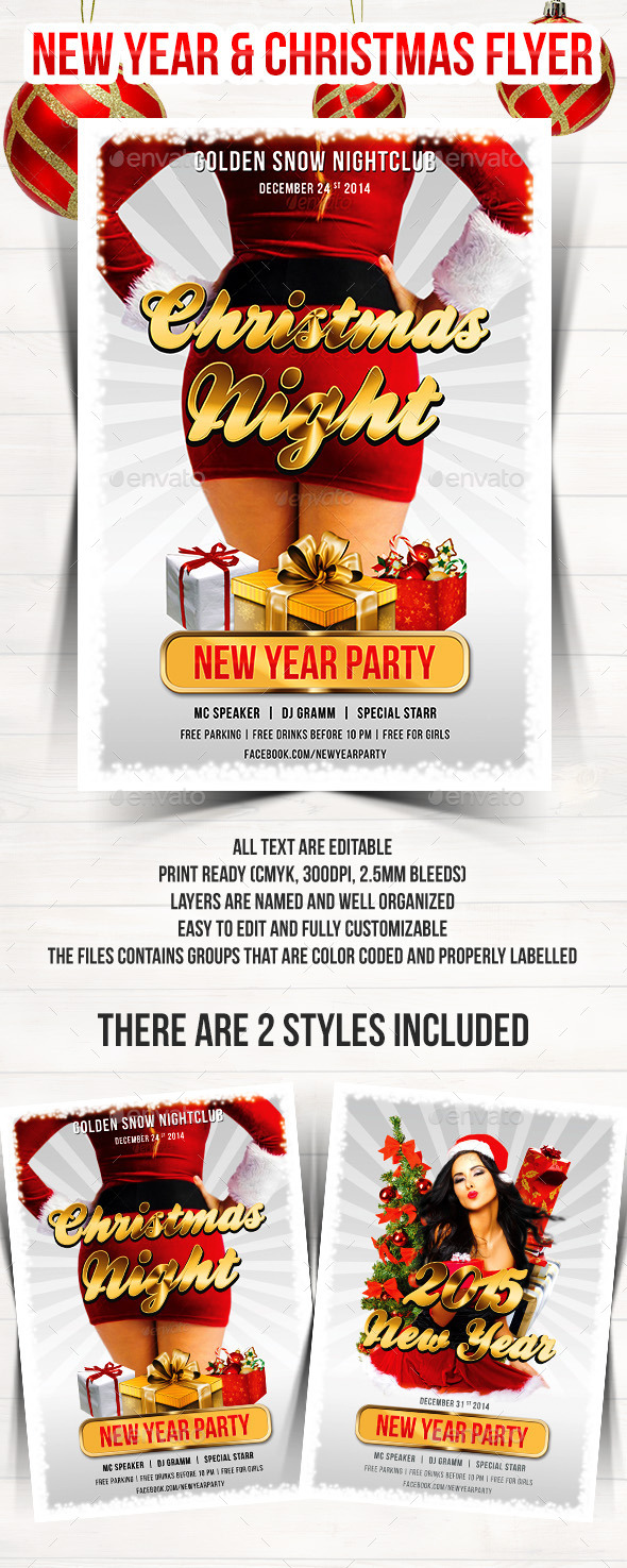 GraphicRiver Christmas & New Year Party Flyer 9585172 GraphicRiver Christmas & New Year Party Flyer 9585172