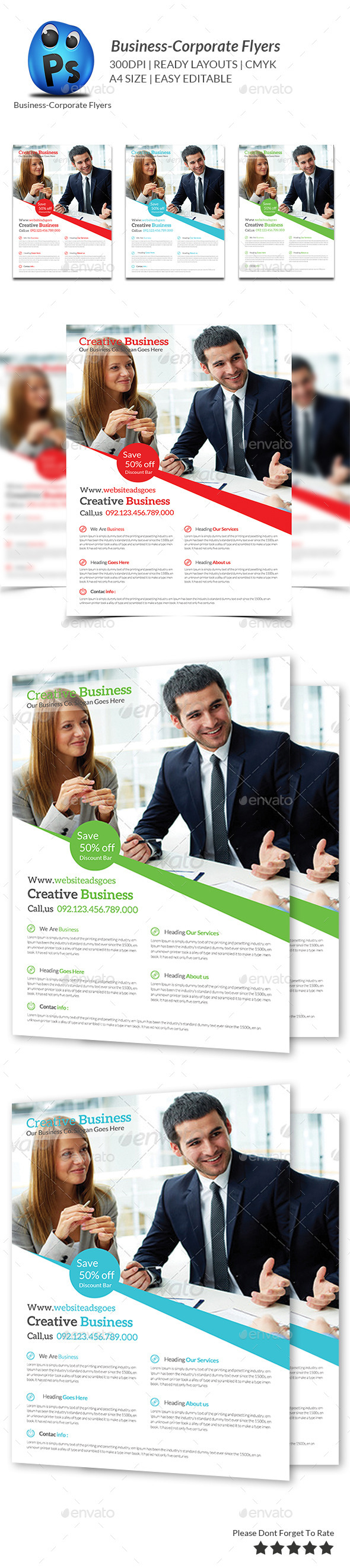 GraphicRiver Corporate Business Flyer Template 9585538 GraphicRiver Corporate Business Flyer Template 9585538