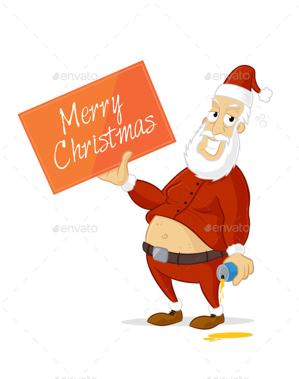 GraphicRiver Drunk Santa 9585874 GraphicRiver Drunk Santa 9585874
