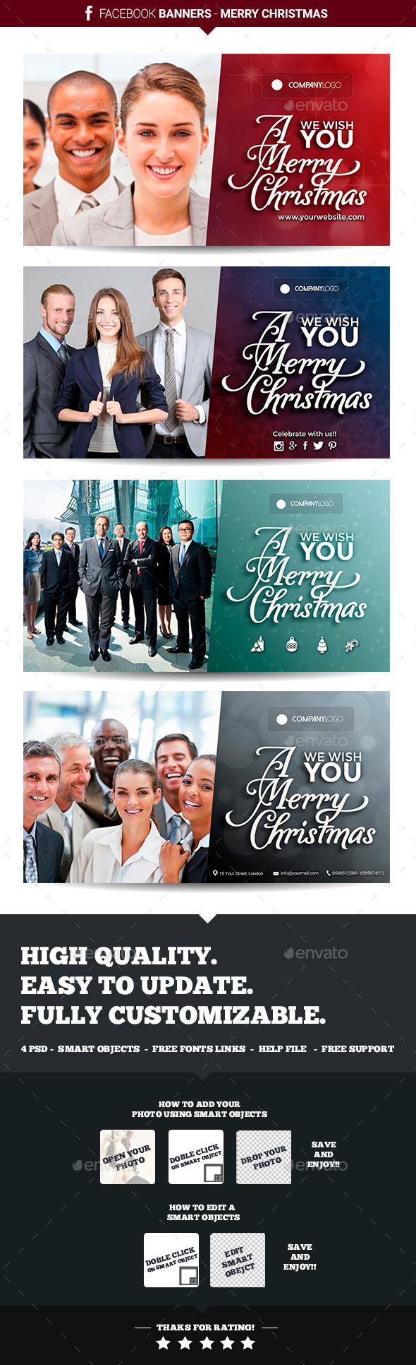 GraphicRiver Facebook Banners Christmas 9587380 GraphicRiver Facebook Banners Christmas 9587380