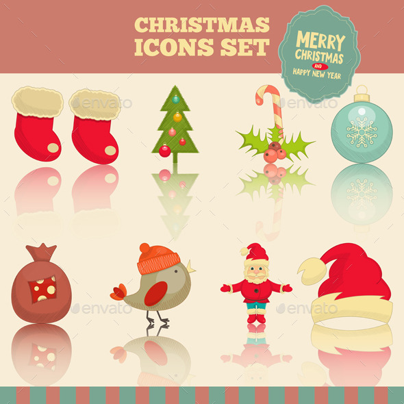 GraphicRiver Christmas Icons Set 9587879 GraphicRiver Christmas Icons Set 9587879